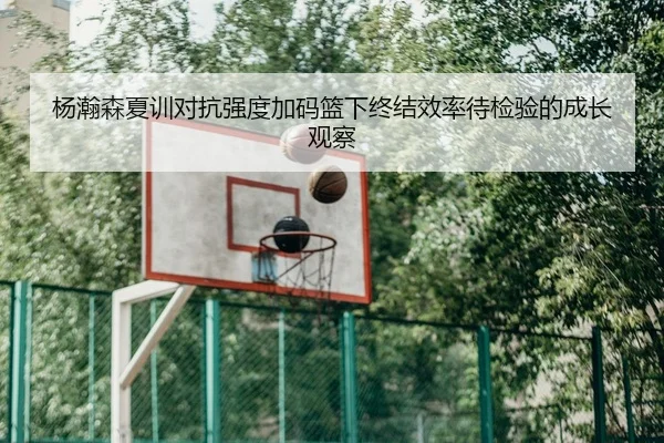 杨瀚森夏训对抗强度加码篮下终结效率待检验的成长观察